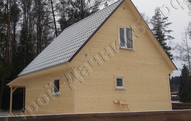 3 Каркасно-щитовая баня 6×6, 36 м², Московская область, Солнечногорский район, деревня Васюково (3)